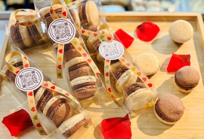 Macaron Fraise/chocolat